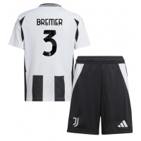 Juventus Gleison Bremer #3 Hemmatröja Barn 2024-25 Kortärmad (+ Korta byxor)